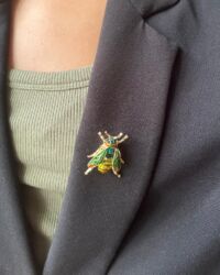 Prendedor Bee Verde